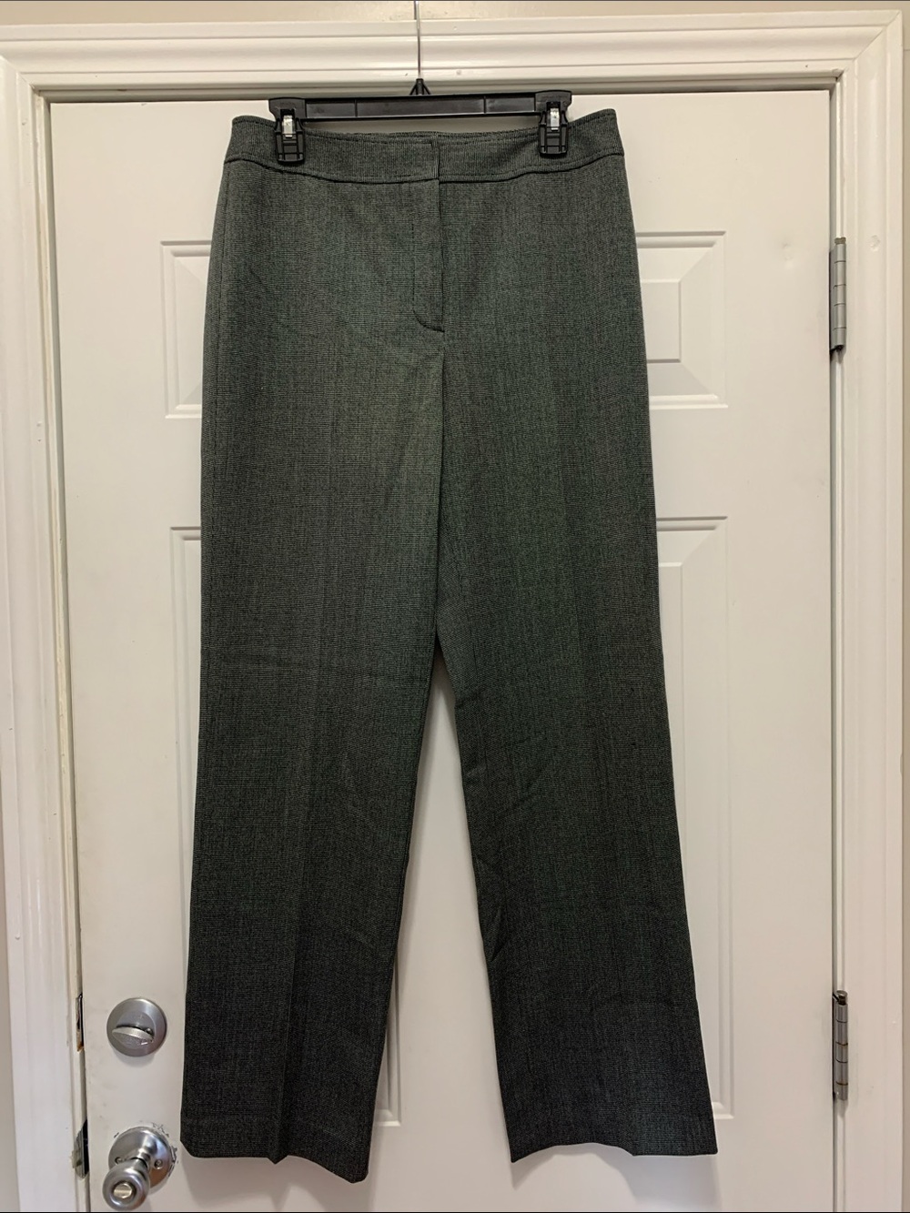 3/$15 Rafaella Dark Gray or Black Straight-Leg Dress Trousers Size 10